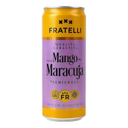 Напій вин. ігр. Fratelli Fragolino Mango-Мaracuja н/сол. біл. 6-6.9% 0.33 л з/б